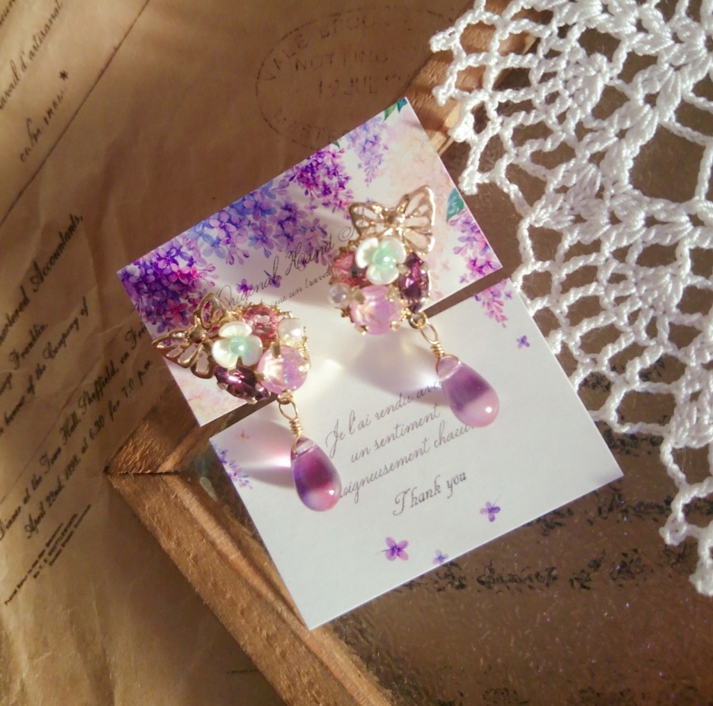 『胡蝶しのぶ』＊イメージスワロイヤリング＊