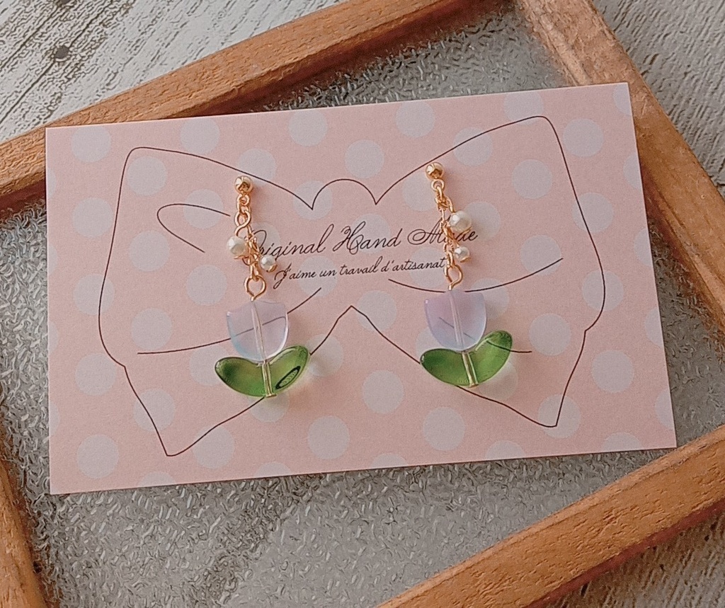 🌷チューリップ🌷のピアス