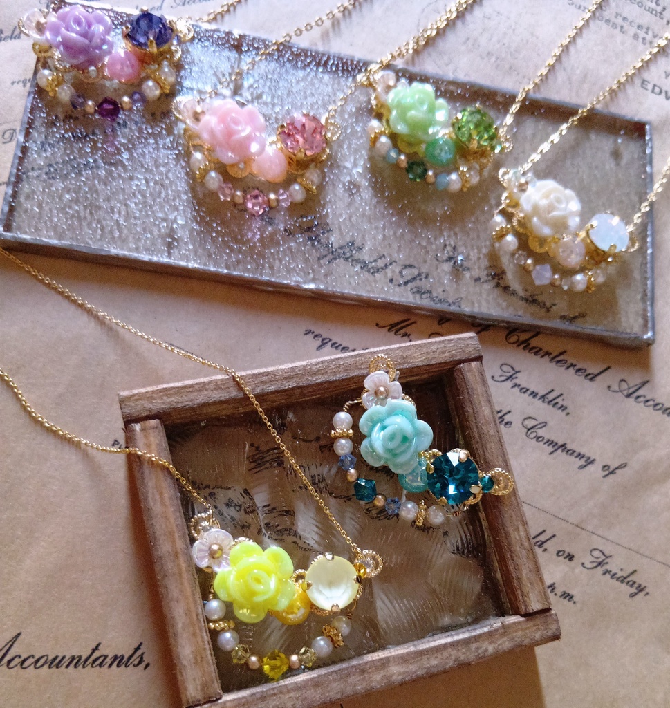 推し色🌹ネックレス