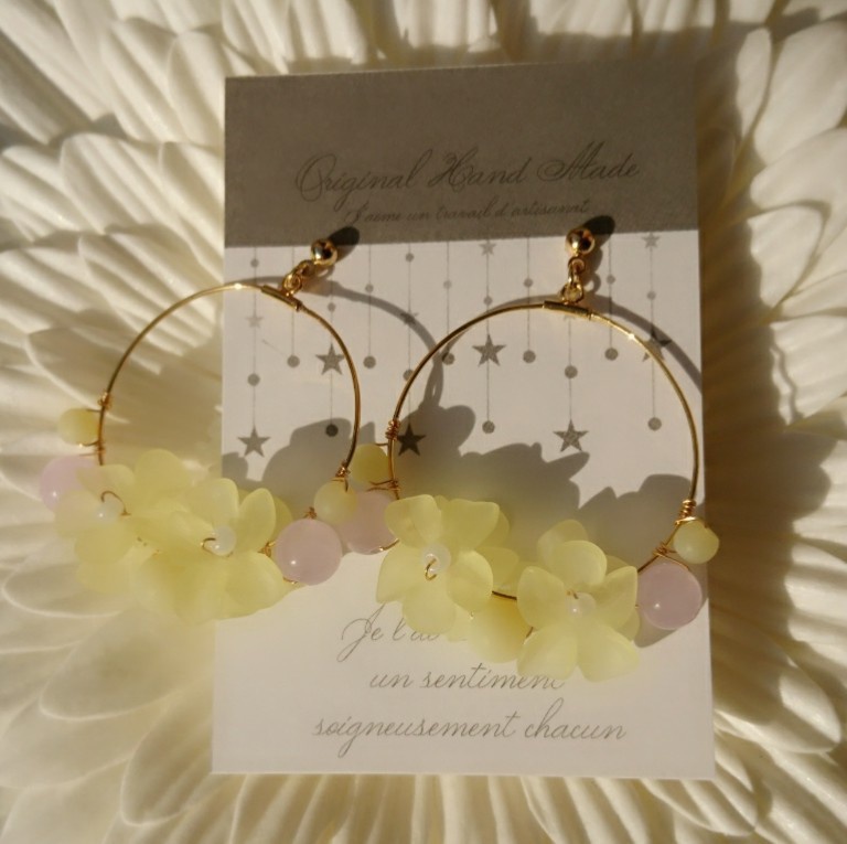 ドラクエ11 『ホメロス(グレホメ)』 *天然石ジャスパー使用ピアス(イヤリング)*