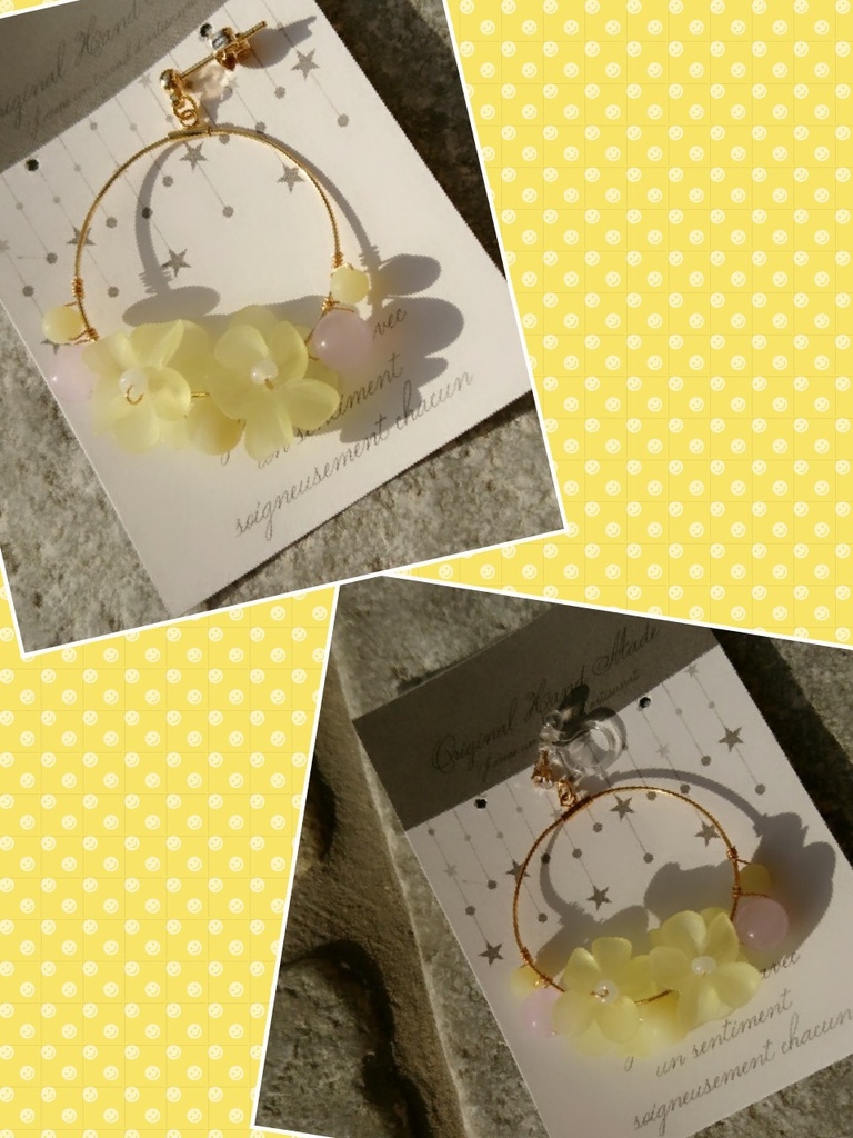 ドラクエ11 『ホメロス(グレホメ)』 *天然石ジャスパー使用ピアス(イヤリング)*