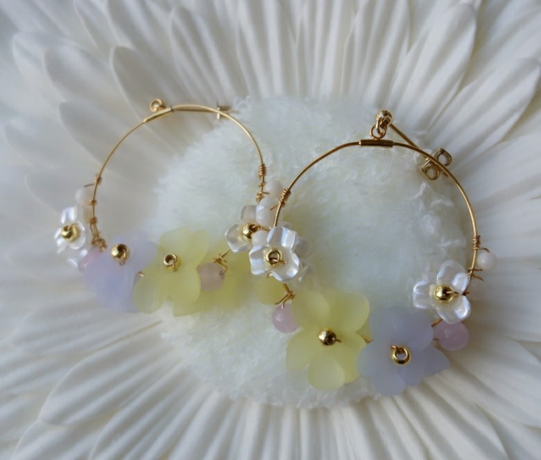 ドラクエ11 『ホメロス(グレホメ)』 *天然石ジャスパー使用ピアス(イヤリング)