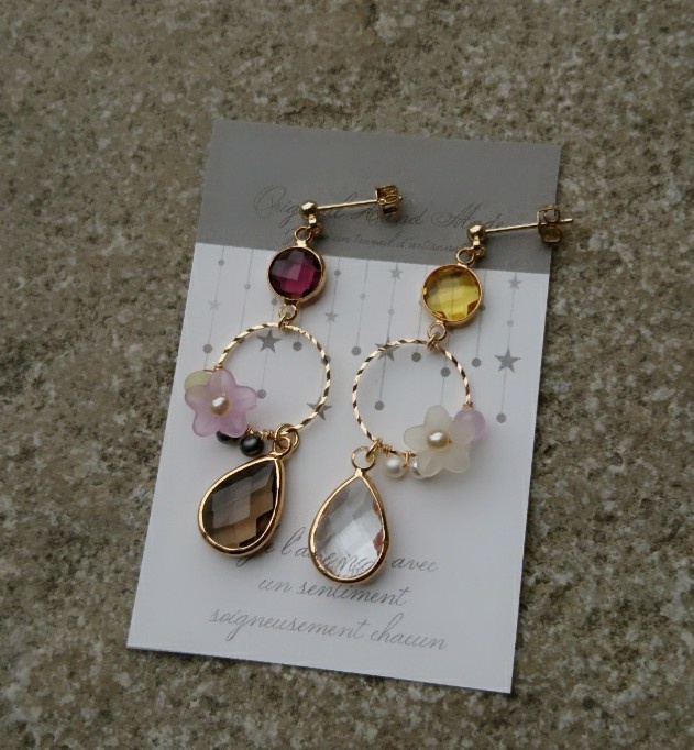 ドラクエ11 『双頭の鷲』 *イメージカラーピアス(イヤリング)*