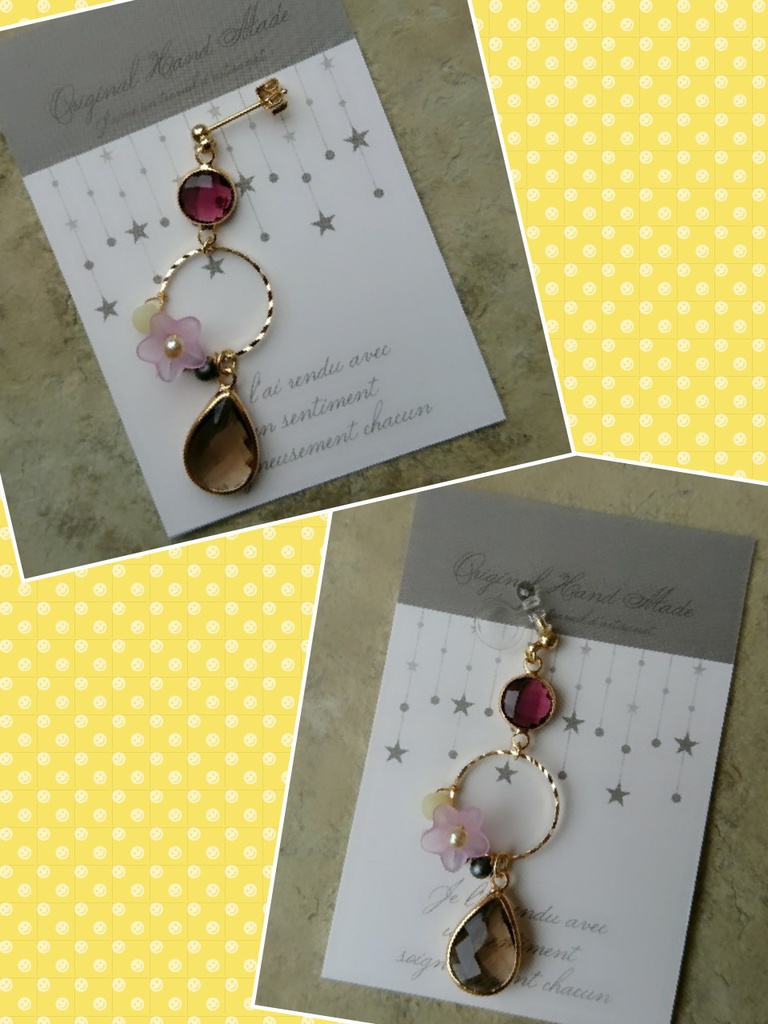 ドラクエ11 『双頭の鷲』 *イメージカラーピアス(イヤリング)*