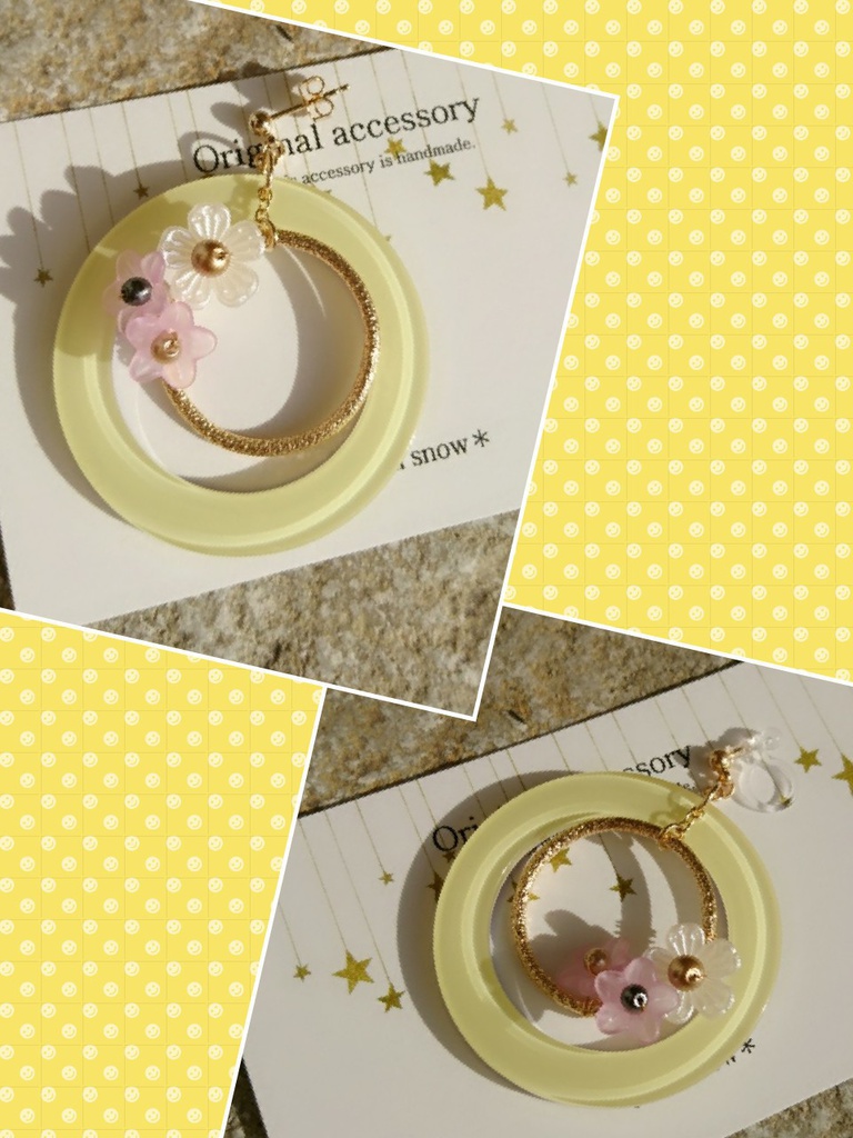 ドラクエ11 『双頭の鷲』 *ツートンカラーピアス(イヤリング) *