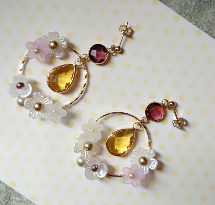 ドラクエ11 『双頭の鷲』 ＊イメージカラーピアス(イヤリング) ＊