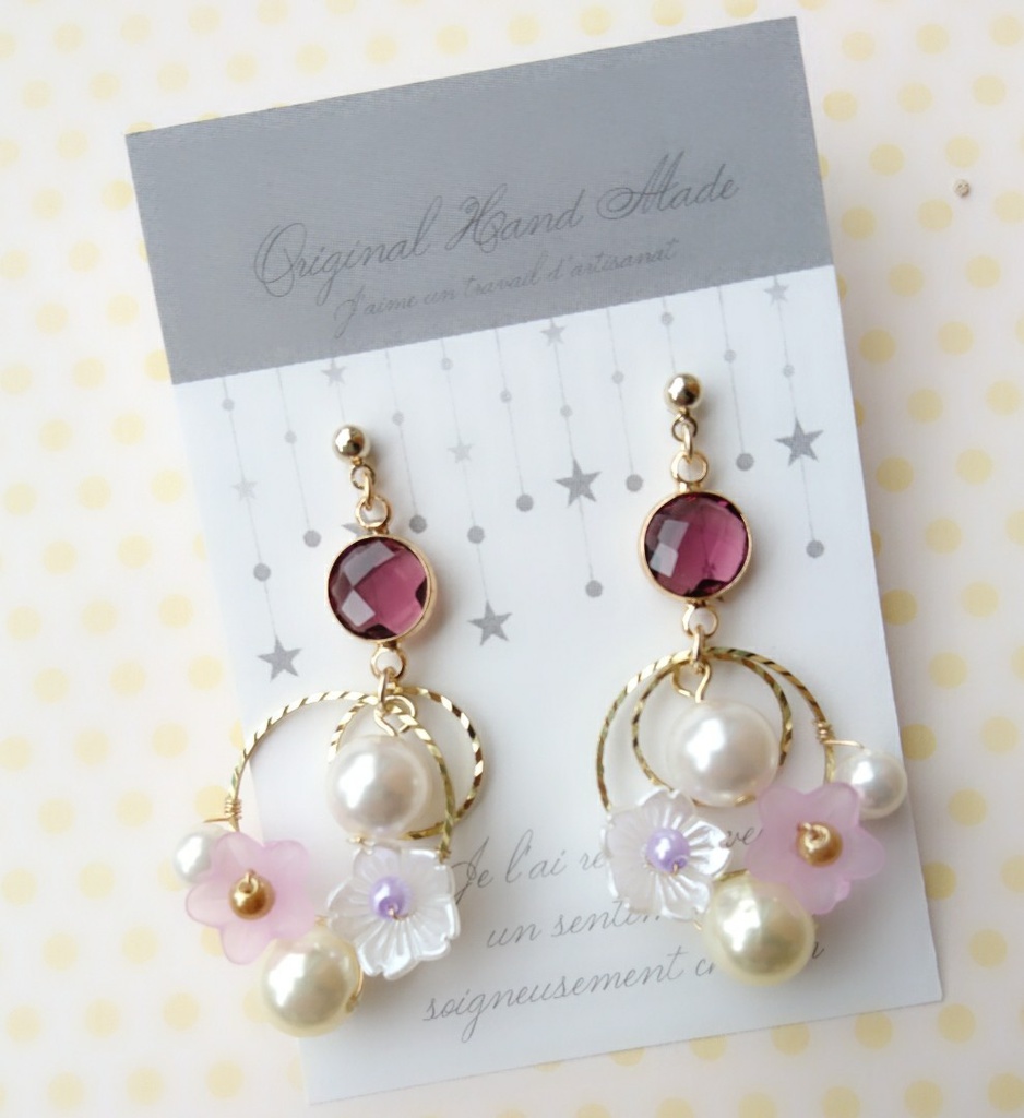 ドラクエ11 『双頭の鷲』 *イメージカラーピアス(イヤリング) *