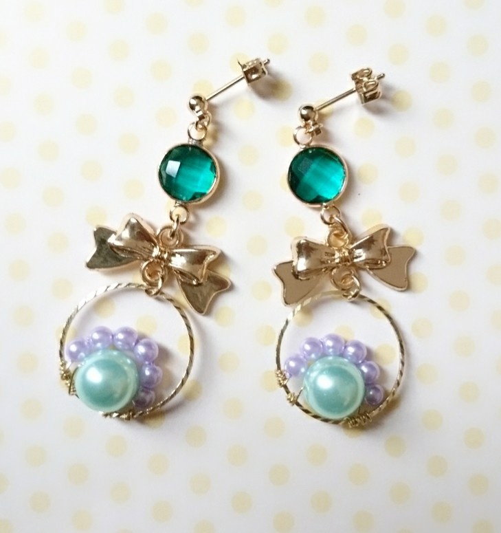 ドラクエ11 『グレマル』 ＊イメージカラーピアス(イヤリング) ＊