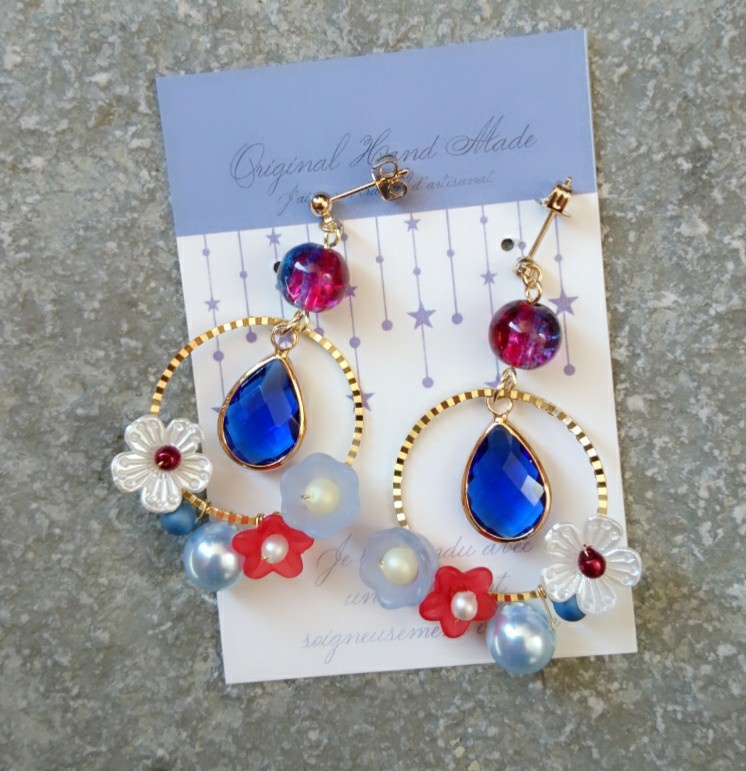 ドラクエ11 『カミュベロ』 *イメージカラーピアス(イヤリング) *