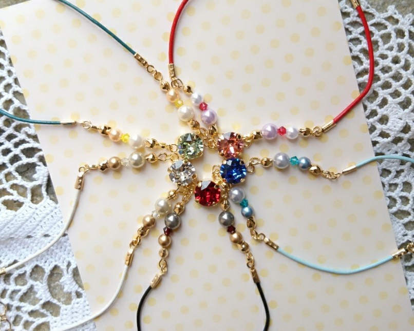 ドラクエ11 イメージカラースワロフスキーブレスレット