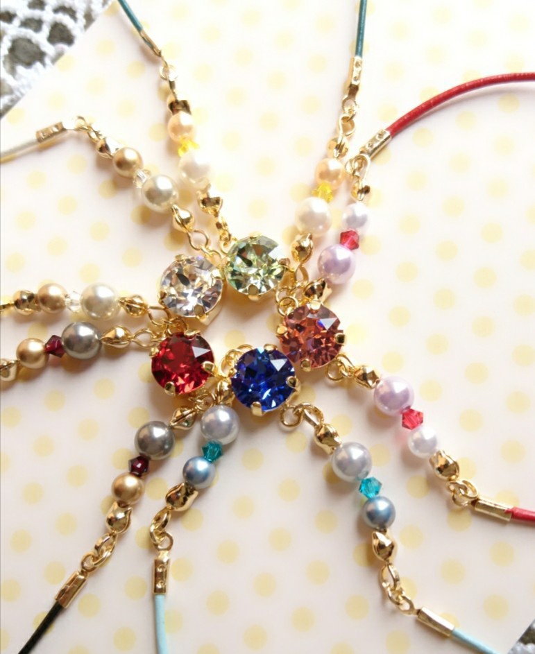 ドラクエ11 イメージカラースワロフスキーブレスレット