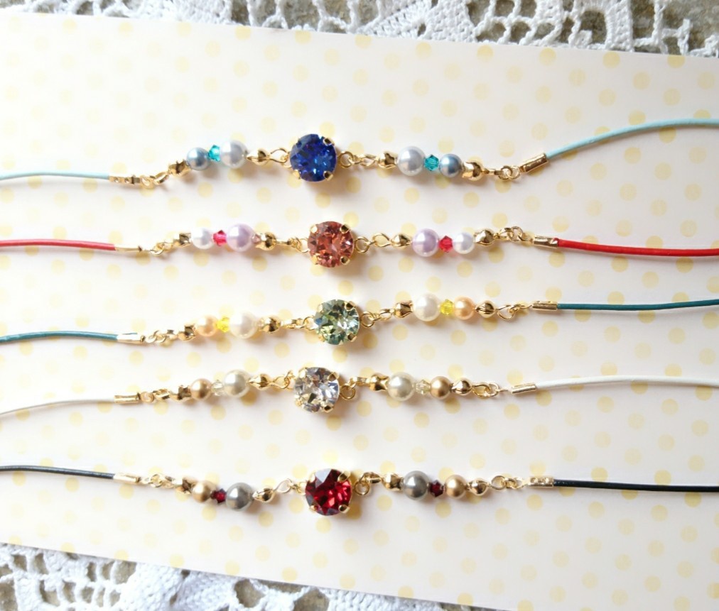 ドラクエ11 イメージカラースワロフスキーブレスレット