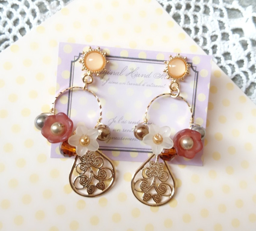 オリジナル◆ドルチェ:イメージピアス◆ *いちごショート、チョコミント、クリームソーダ、ザッハトルテ*