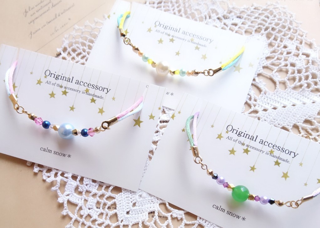 ドラクエ11 『グレマル、カミュベロ、ホメセニャ』*スワロ×サテンブレスレット*