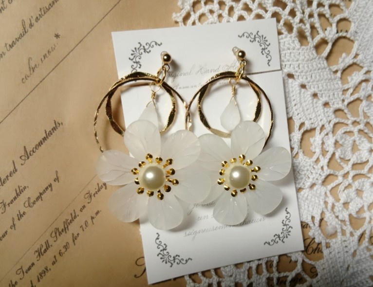 ドラクエ11 『ホメロス、魔軍司令ホメロス』*イメージフラワーイヤリング*