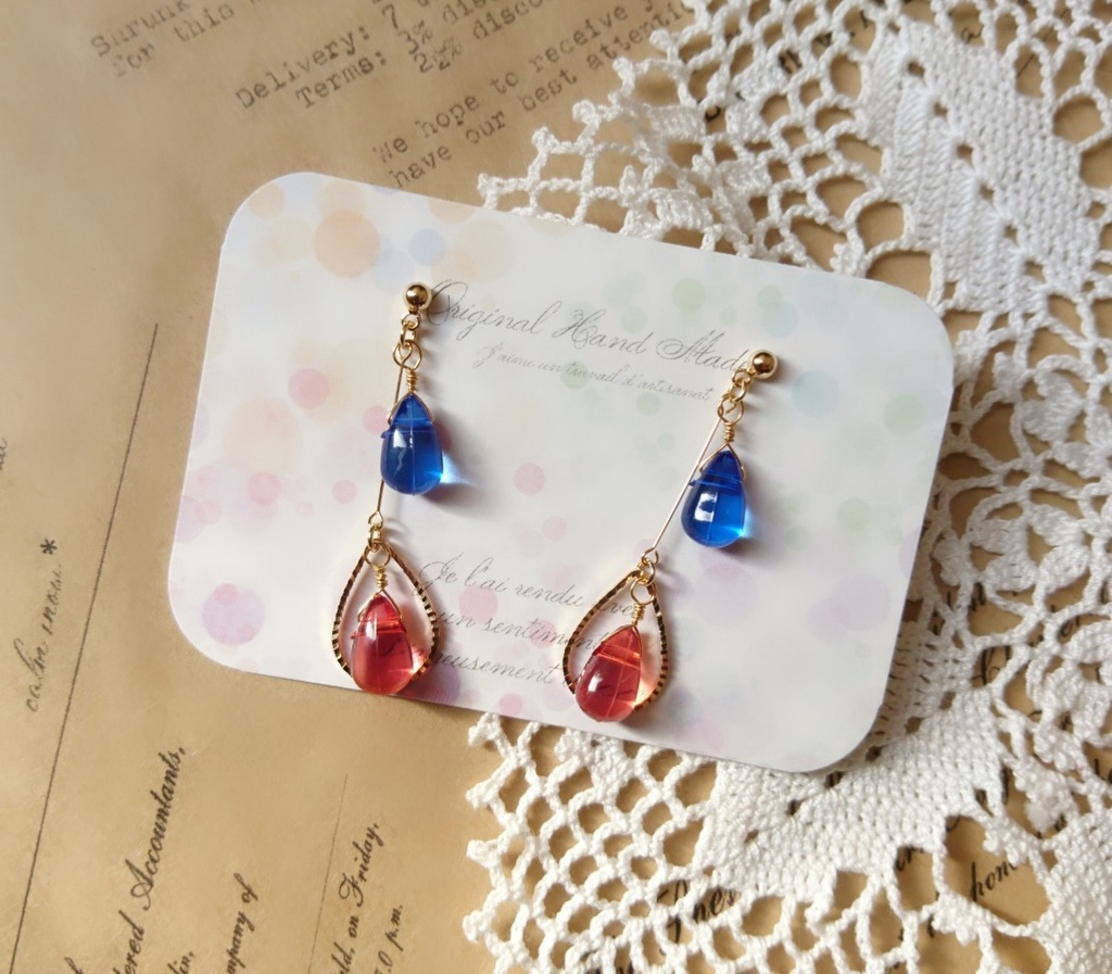 ドラクエ11 『グレマル、カミュベロ』*しずくピアス(イヤリング) *