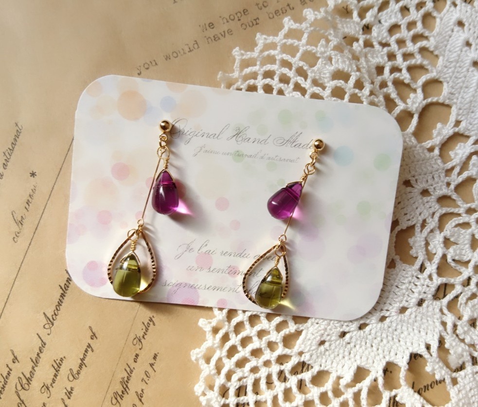 ドラクエ11 『グレマル、カミュベロ』*しずくピアス(イヤリング) *