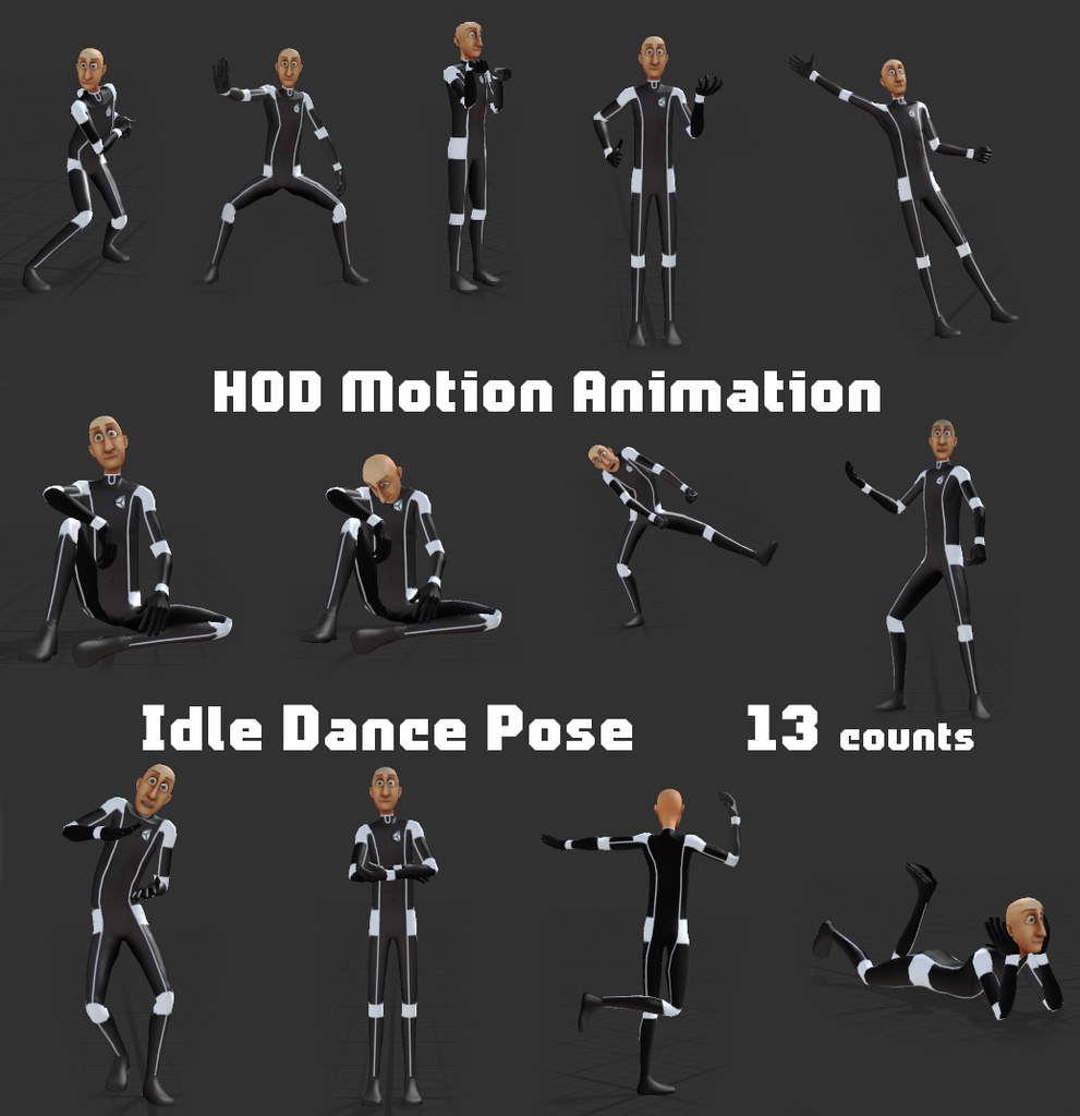 【VRC用アニメファイル】HOD motion animation - free_20200730