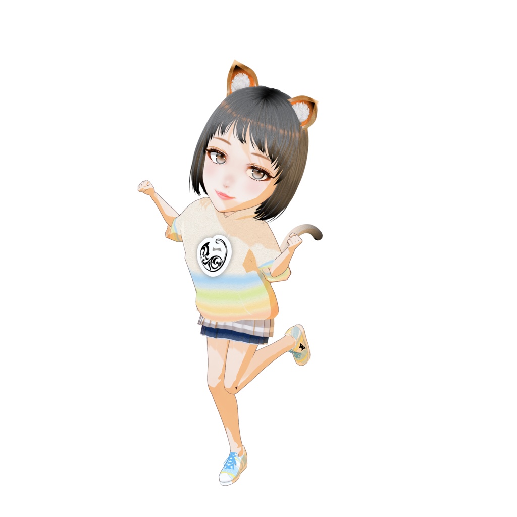 【VRM】耳毛のかわいいネコミミアバター