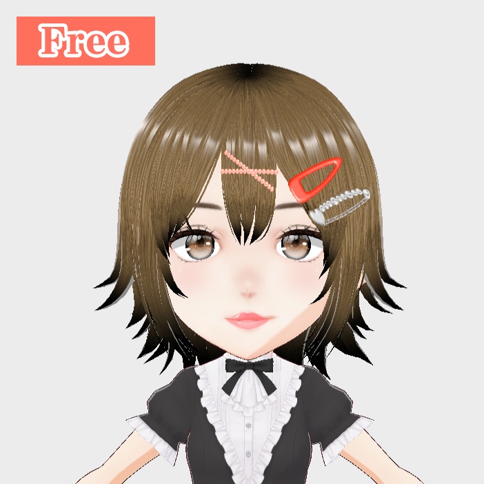 【Free】無料配布 ヘアピン3種類