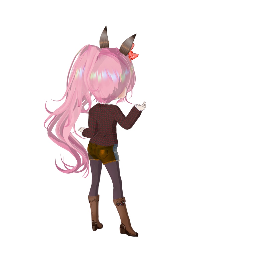 揺れるリボンが可愛い馬耳少女