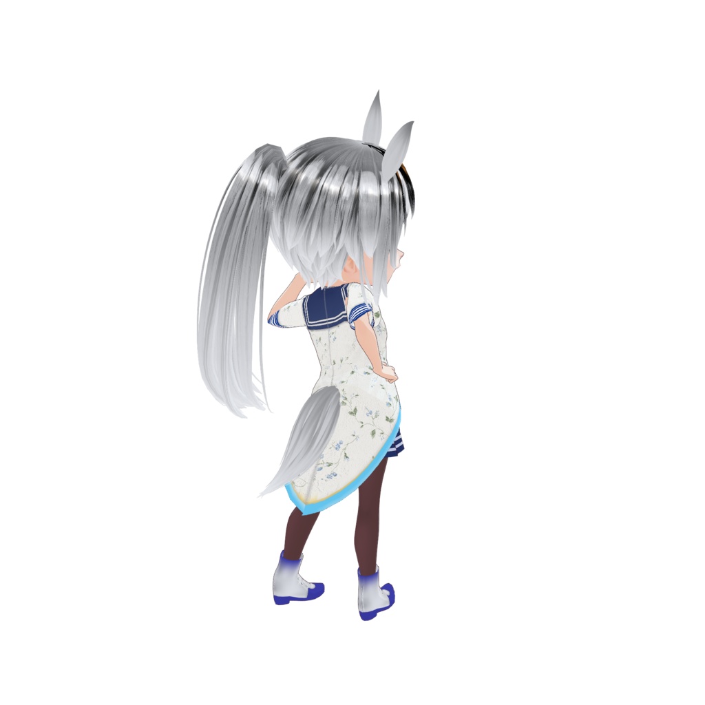 【VRM】揺れ耳のシルバーホース女子