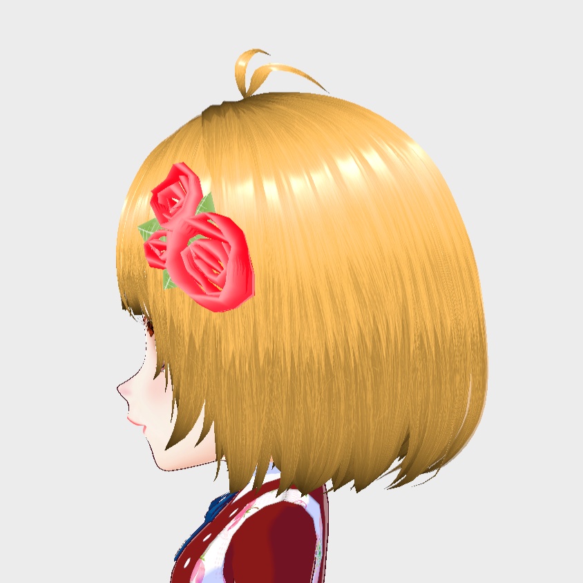 【無料】赤いお花のヘアーアクセサリー