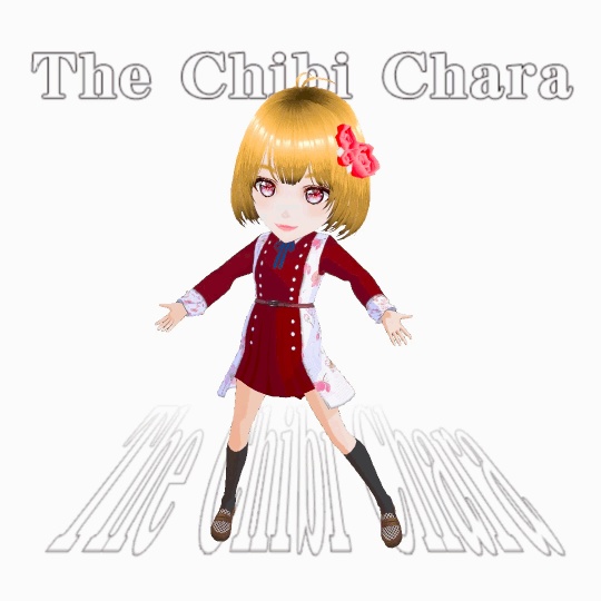 【VRM】赤いバラアクセの女の子