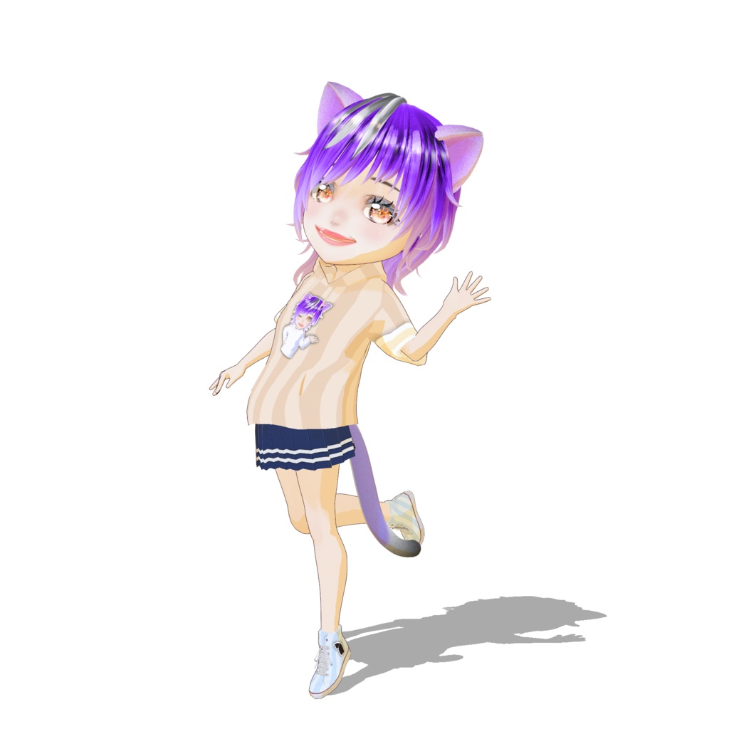 【VRM】かわいい3姉妹のちびキャラ