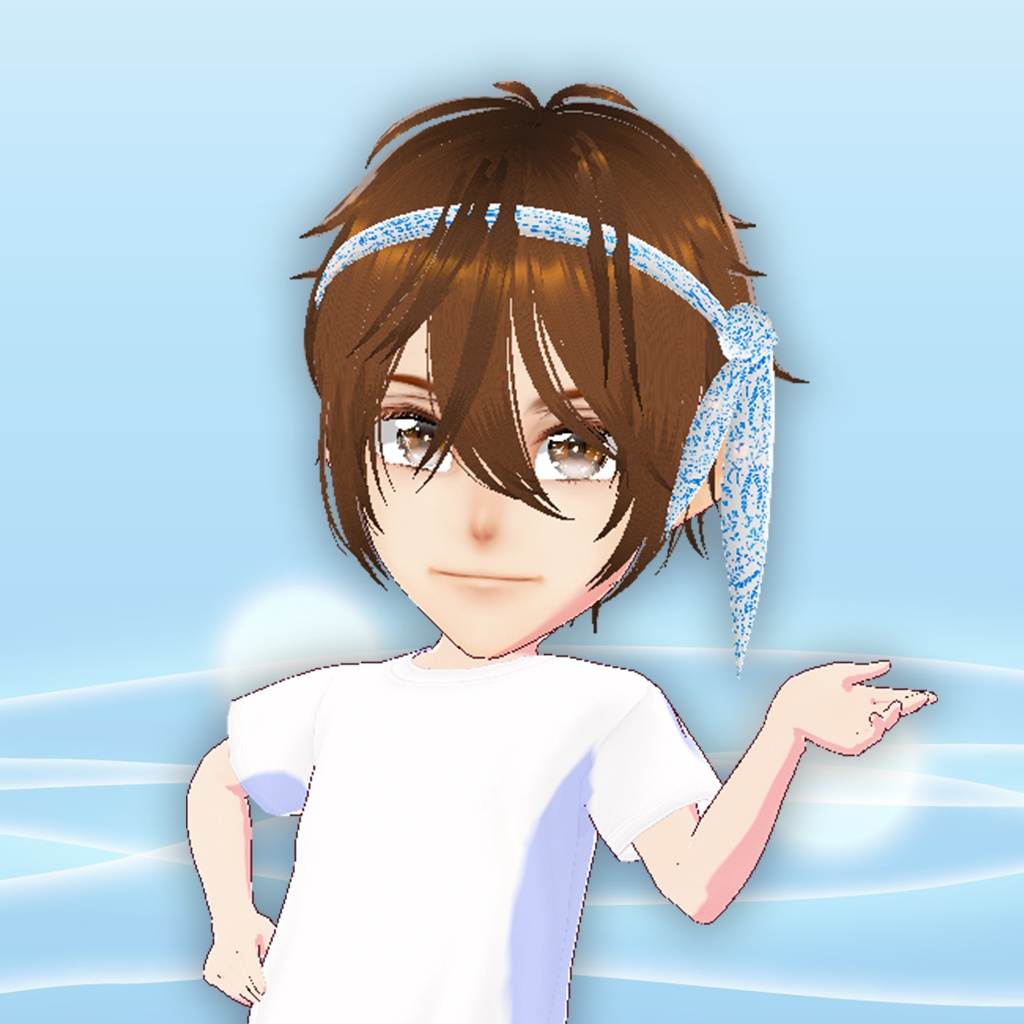 バンダナ付き男子ヘアー