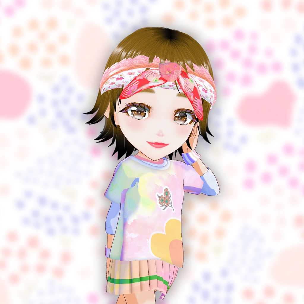 【VRM】バンダナヘアーの女の子