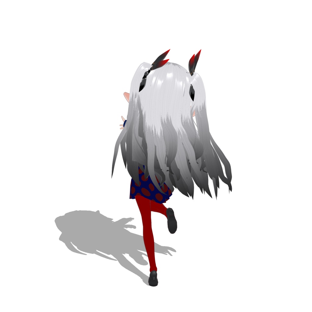 【VRM】黒いリボンのちびキャラ