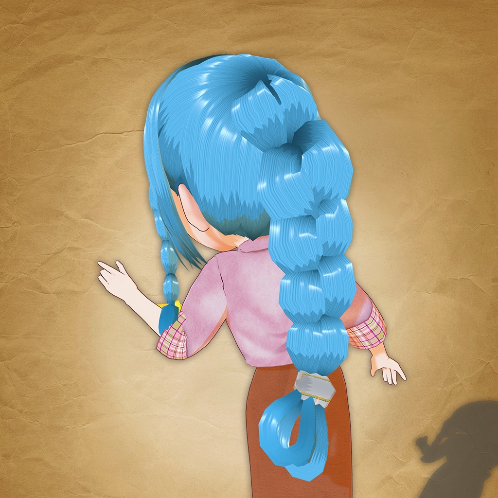 【ヘアースタイル】大きな三つ編み