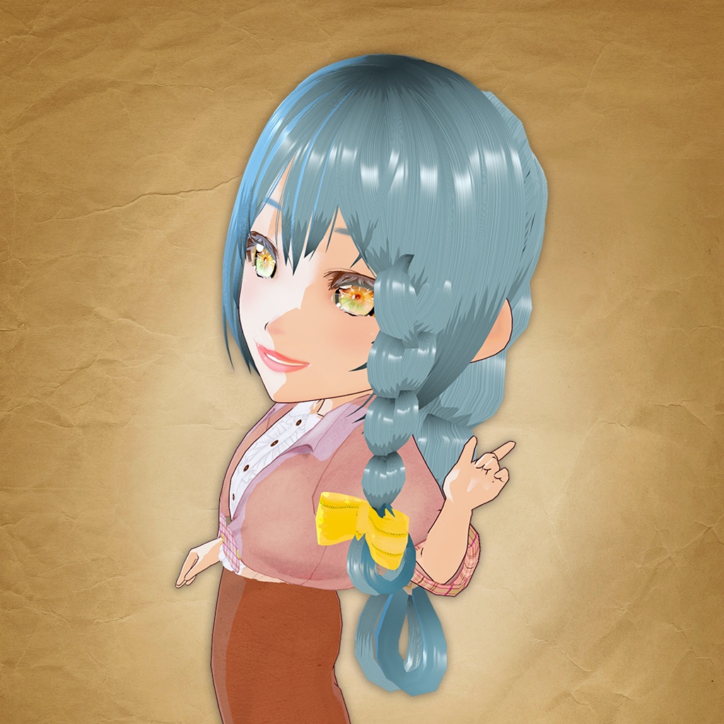 【ヘアースタイル】大きな三つ編み