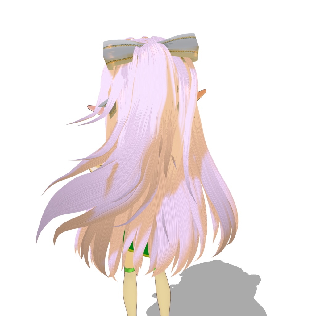 【VRM】髪長エルフ女子