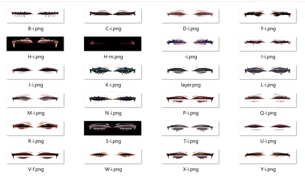 プリセット フェイススキン・アイライン