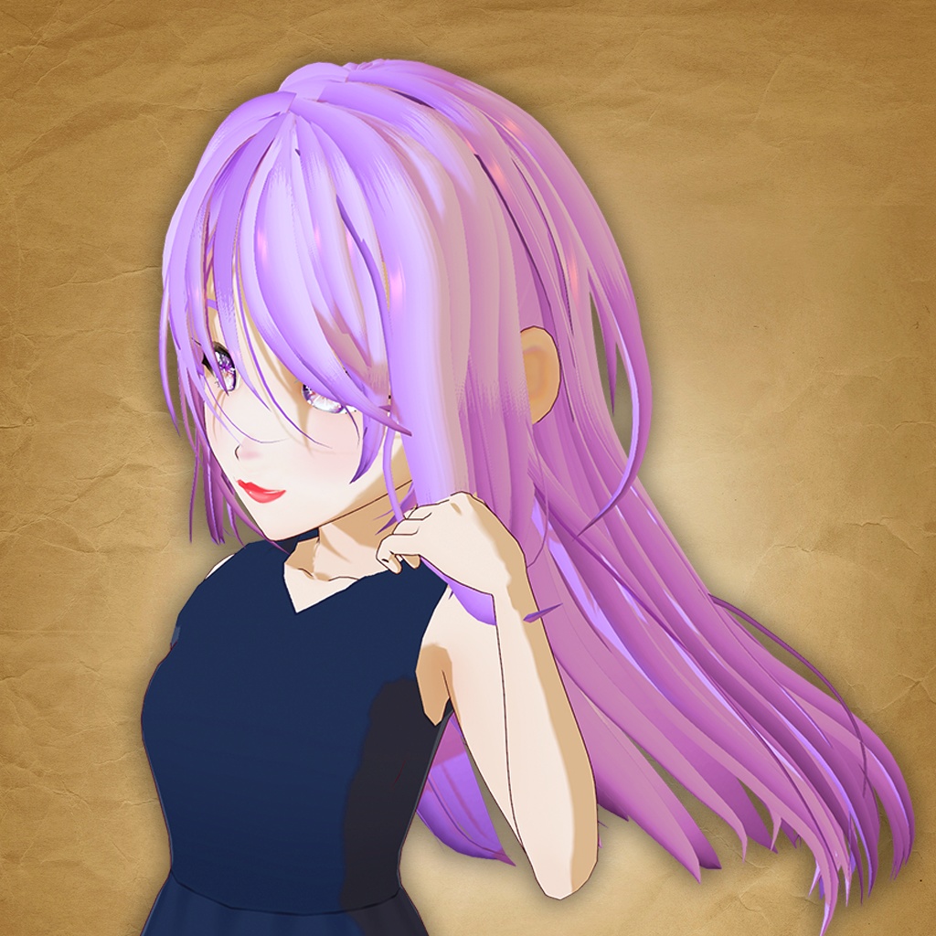 【レディスヘアースタイル】フワッと前髪の有るロング