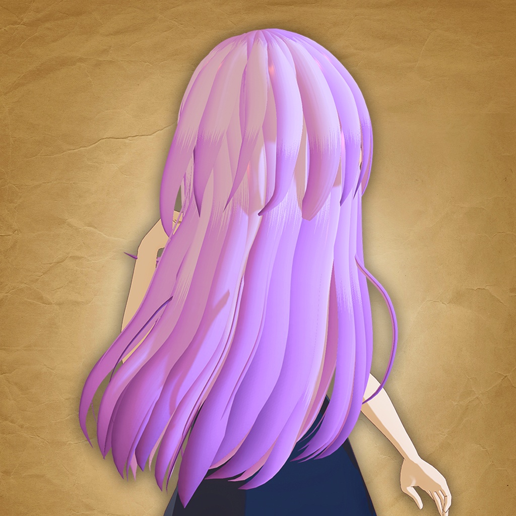 【レディスヘアースタイル】フワッと前髪の有るロング