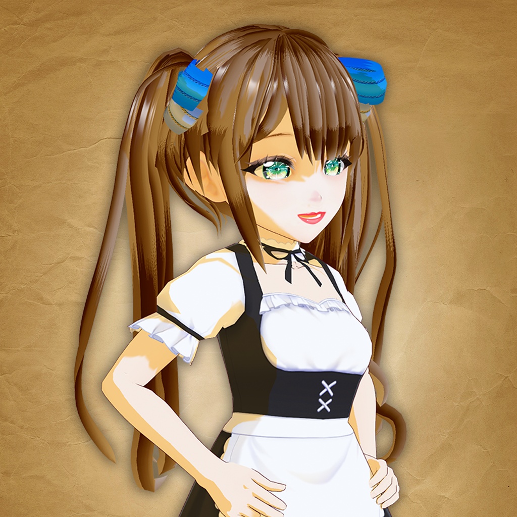 【ヘアースタイル】ツインテールリボンスタイル