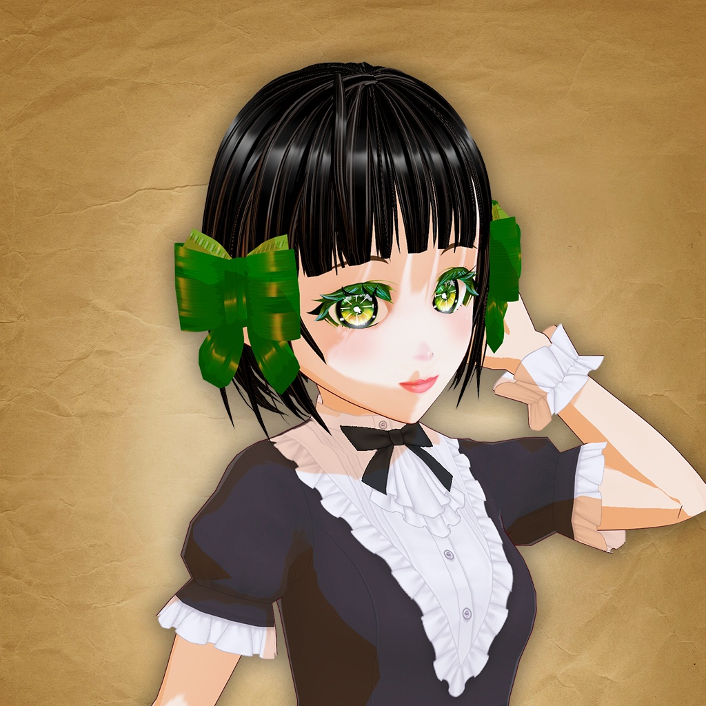 【ヘアースタイル】大きなリボンのボブヘアー