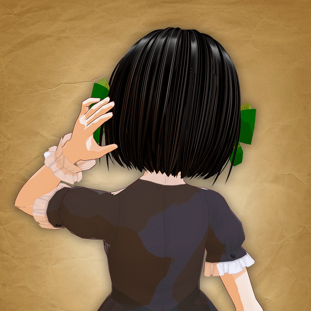 【ヘアースタイル】大きなリボンのボブヘアー