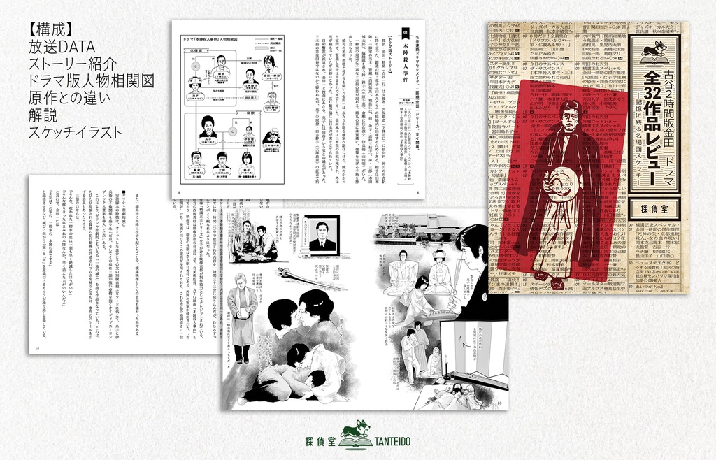 古谷2時間版金田一ドラマ全32作品レビュー -記憶に残る名場面スケッチ-