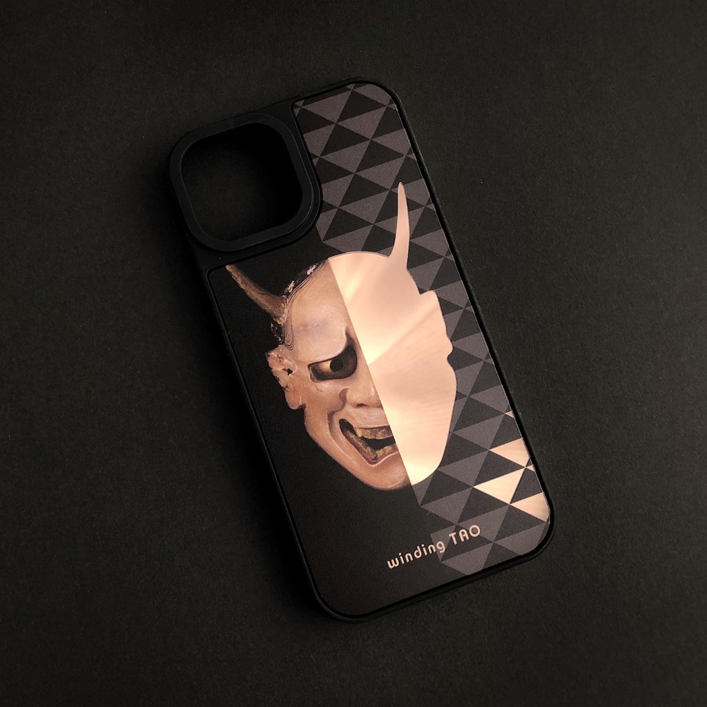 能面 ミラーiPhoneケース【般若】