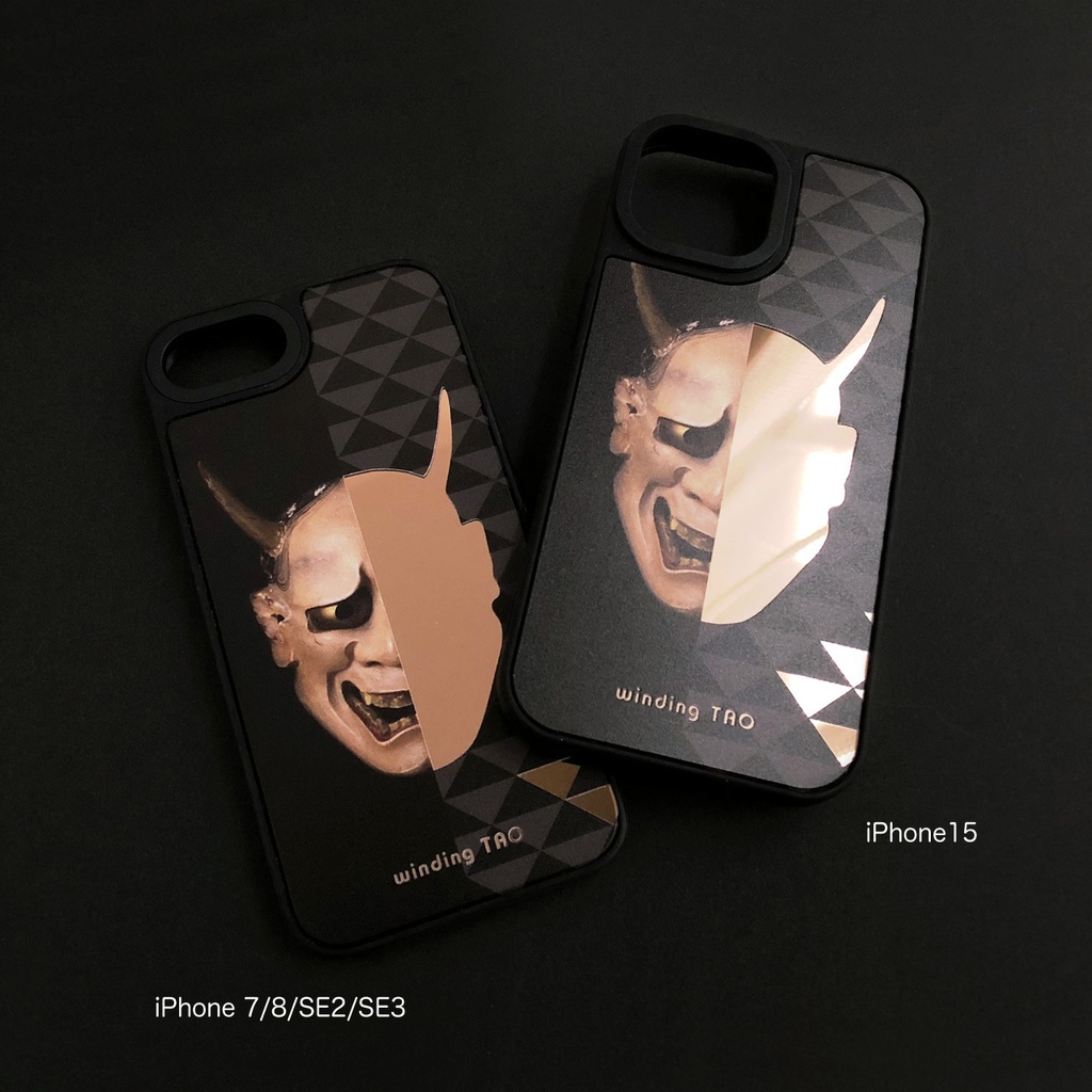 能面 ミラーiPhoneケース【般若】