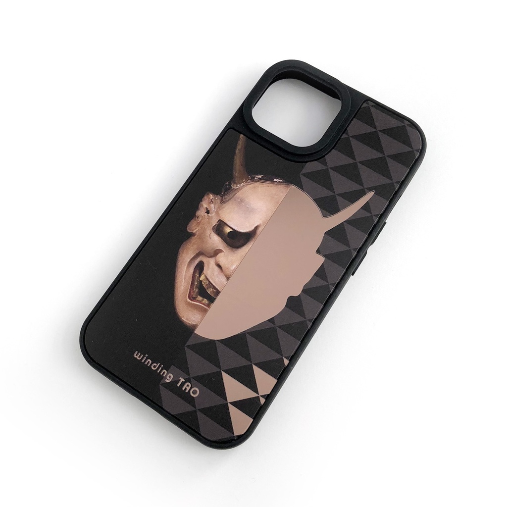 能面 ミラーiPhoneケース【般若】