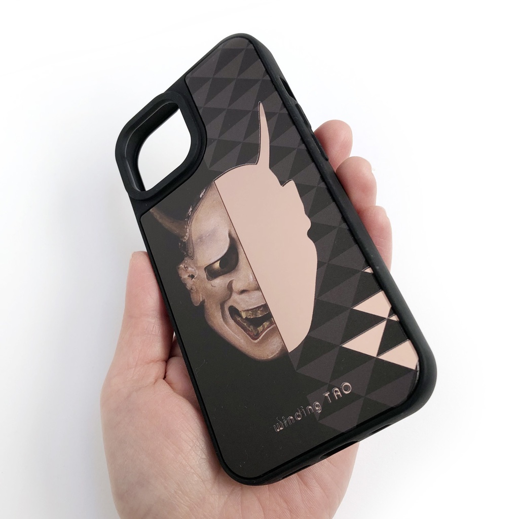 能面 ミラーiPhoneケース【般若】