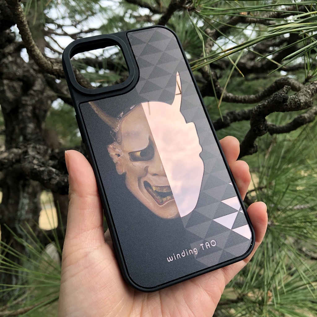 能面 ミラーiPhoneケース【般若】
