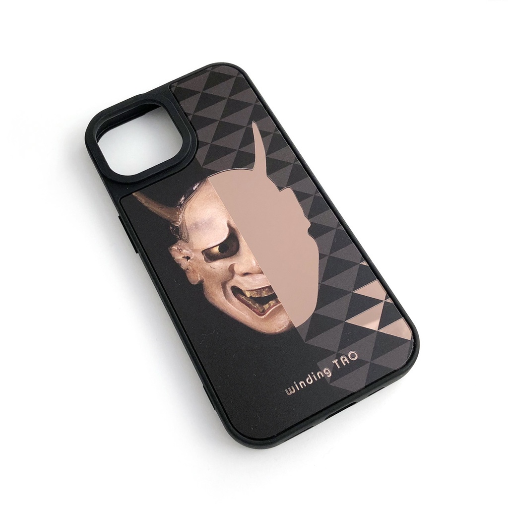 能面 ミラーiPhoneケース【般若】