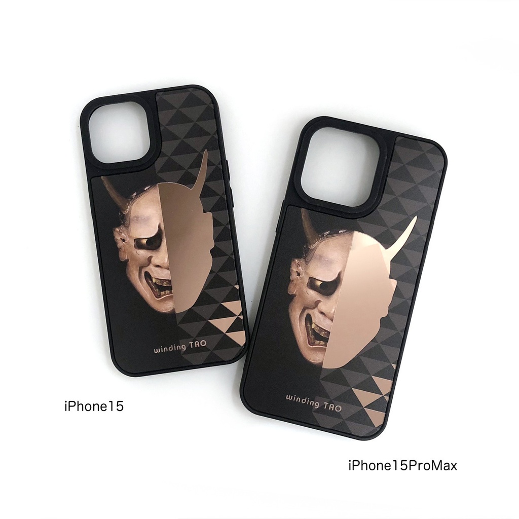 能面 ミラーiPhoneケース【般若】