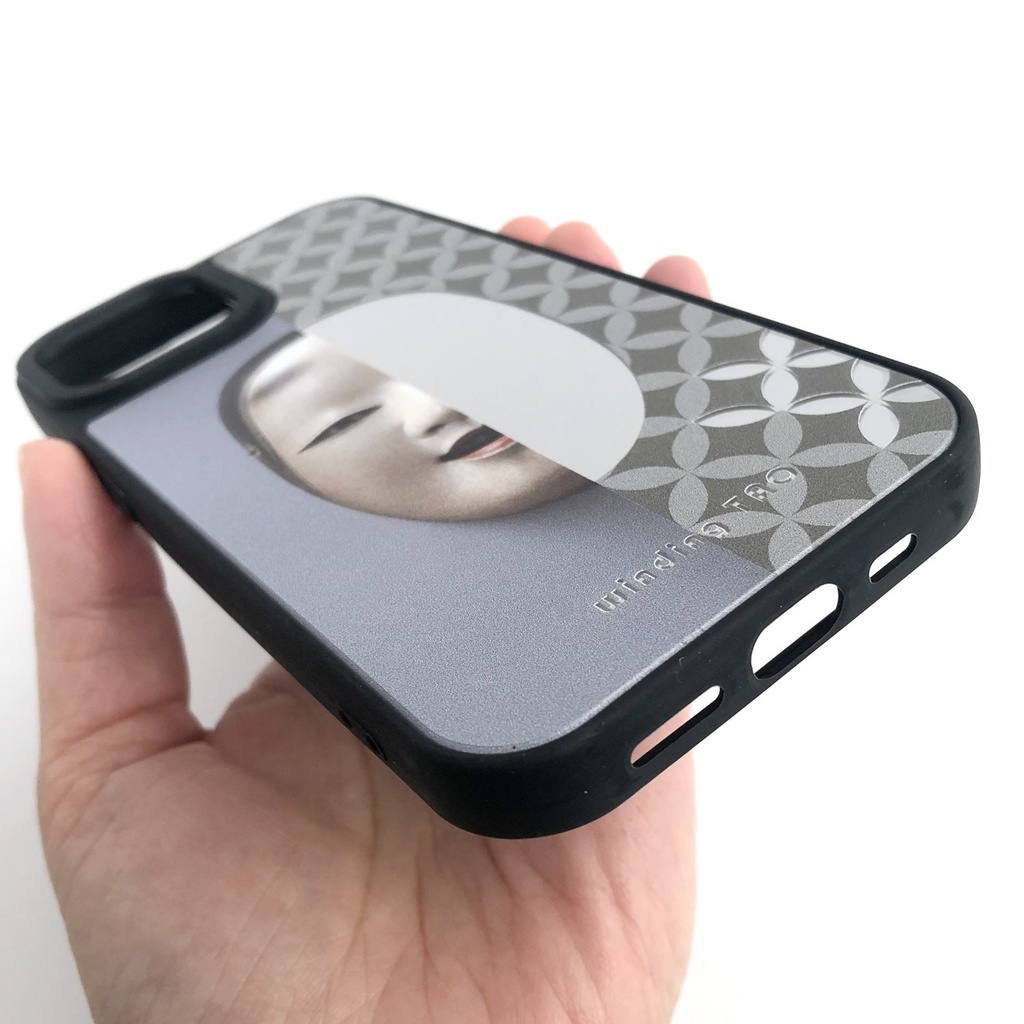 能面 ミラーiPhoneケース【萬媚】